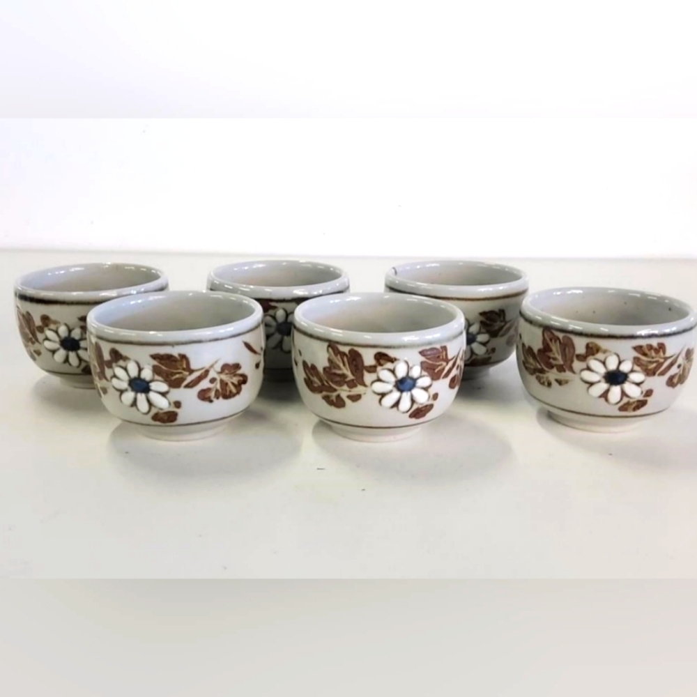 Vintage Otagiri Teacups (6) Hand painted